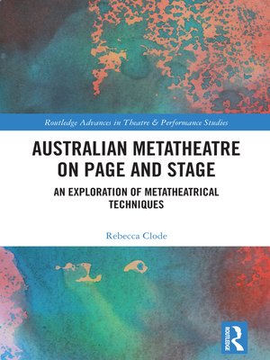 cover image of Australian Metatheatre on Page and Stage